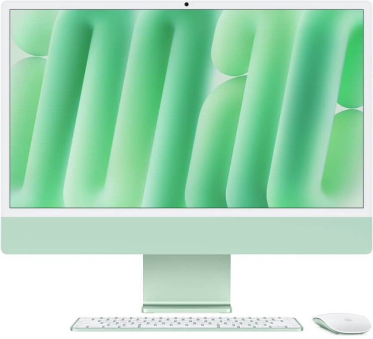 Моноблок Apple iMac 24" Retina 4,5K (M4 10C CPU, 10C GPU) 32/512GB SSD, зеленый