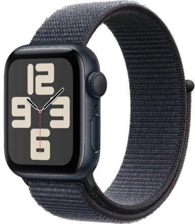 Часы Apple Watch SE 2, 40 мм ремешок Sport Loop (темная ночь/черный)