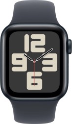 Apple Watch SE 2, 44 мм спортивный ремешок (темная ночь)